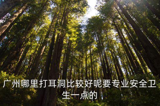 廣州專業打耳釘的地方，廣州哪里打耳洞比較好呢要專業安全衛生一點的