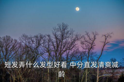 短發弄什么發型好看 中分直發清爽減齡