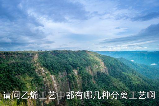 請問乙烯工藝中都有哪幾種分離工藝啊