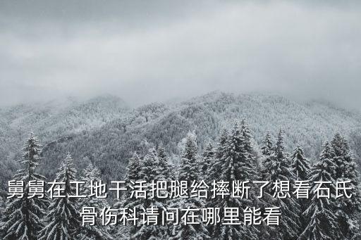 舅舅在工地干活把腿給摔斷了想看石氏骨傷科請(qǐng)問(wèn)在哪里能看