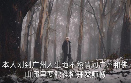 本人剛到廣州人生地不熟請問廣州和佛山哪里要聘鞋楦開發(fā)師傅