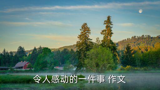 感人的一幕作文，令人感動(dòng)的一件事 作文