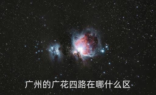 廣州的廣花四路在哪什么區