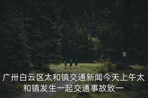 廣卅白云區太和鎮交通新聞今天上午太和鎮發生一起交通事故致一