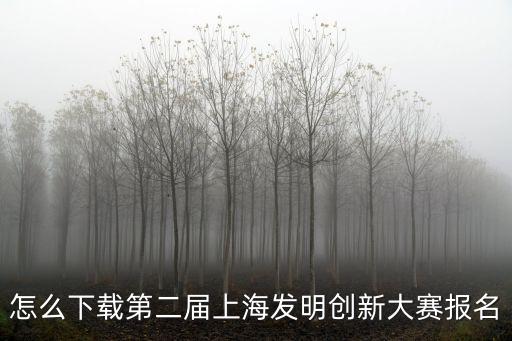 怎么下載第二屆上海發(fā)明創(chuàng)新大賽報名