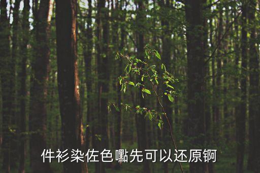 件衫染佐色嚸先可以還原錒