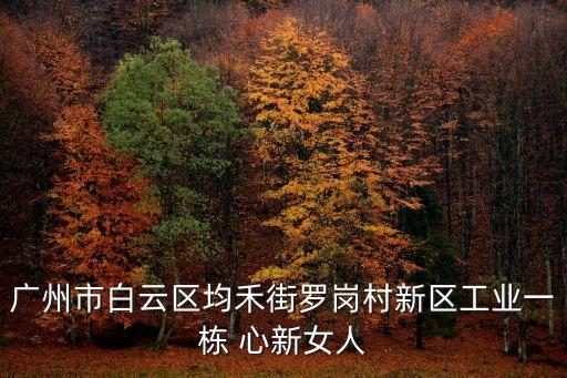 廣州市白云區均禾街羅崗村新區工業一棟 心新女人