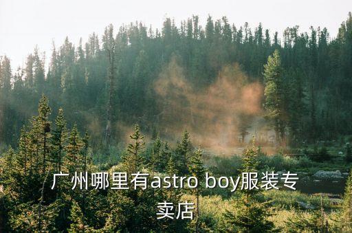 廣州小恩服裝店，廣州哪里有astro boy服裝專賣店