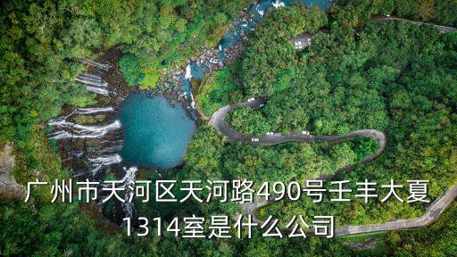 廣州市天河區天河路490號壬豐大夏1314室是什么公司