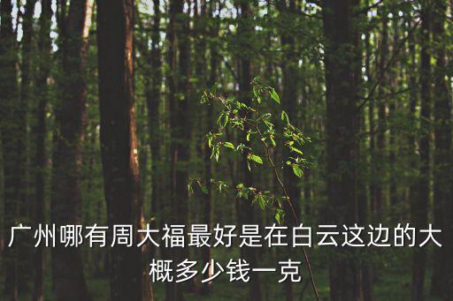 廣州買周大福便宜嗎，廣州哪有周大福最好是在白云這邊的大概多少錢一克