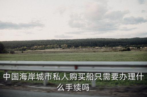 中國(guó)海岸城市私人購(gòu)買船只需要辦理什么手續(xù)嗎