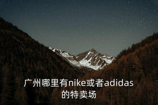 廣州哪里有nike或者adidas的特賣場
