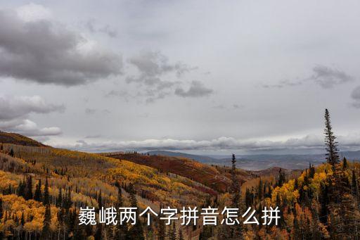 巍峨兩個字拼音怎么拼