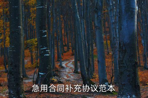 補充合同范本，勞動合同補充協議怎么寫
