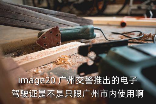 image20 廣州交警推出的電子駕駛證是不是只限廣州市內使用啊