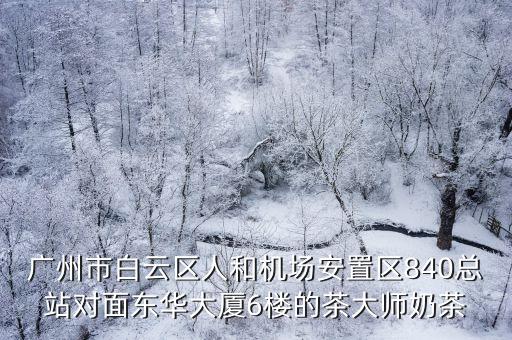 廣州飲品培訓怎么樣，廣州市白云區人和機場安置區840總站對面東華大廈6樓的茶大師奶茶