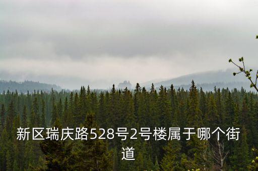 上海市瑞慶路屬于哪個街道，上海市瑞興路在哪個區
