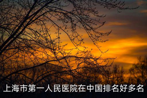 2020年上海市第一人民醫院 公示，上海市人民醫院