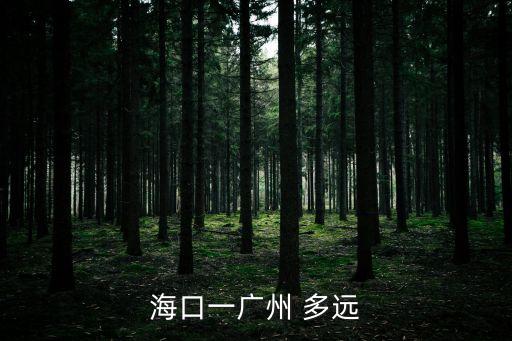 海囗到廣州多少公里，海口距離廣州多遠