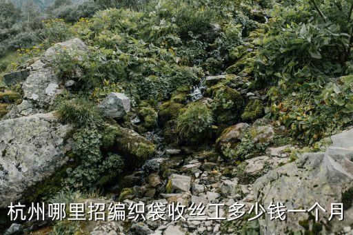 杭州哪里招編織袋收絲工多少錢一個月
