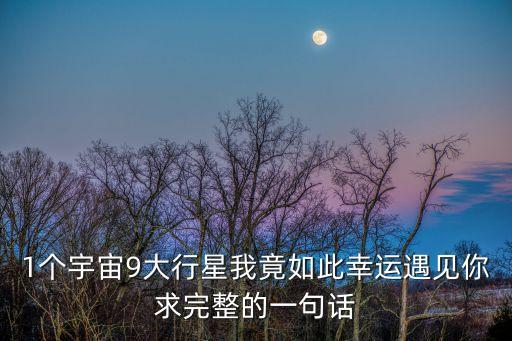 幸運(yùn)遇到你，幸運(yùn)的我遇到了你 英文