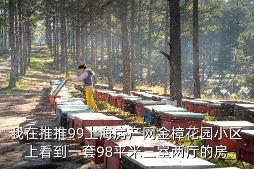 上海市新房推出信息，我在推推99上海房產網金樟花園小區上看到一套98平米三室兩廳的房