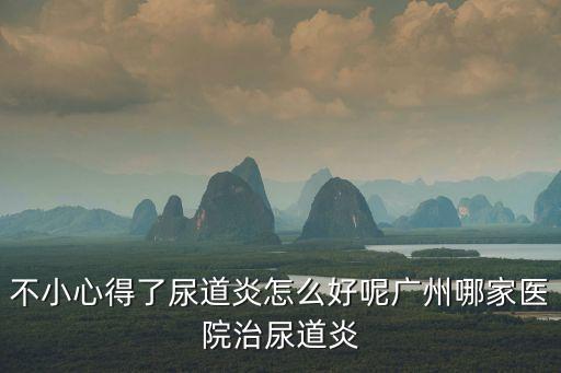 不小心得了尿道炎怎么好呢廣州哪家醫院治尿道炎