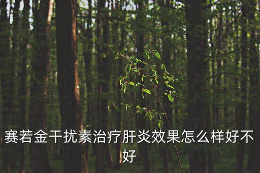 賽若金，賽若金干擾素有什么作用