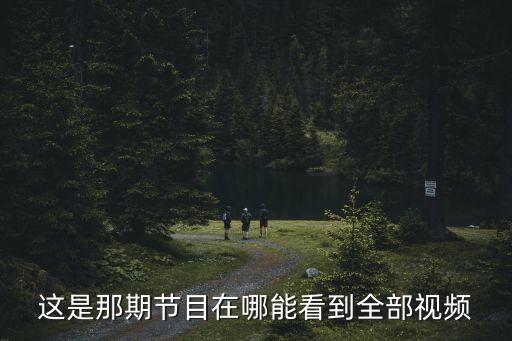 廣州一汽巴士查視頻，這是那期節(jié)目在哪能看到全部視頻
