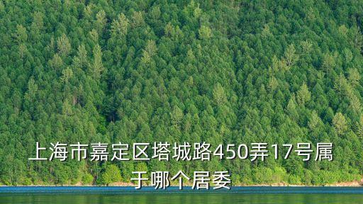 上海市嘉定區(qū)塔城路450弄17號屬于哪個居委