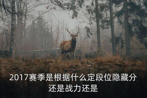 2017賽季是根據(jù)什么定段位隱藏分還是戰(zhàn)力還是