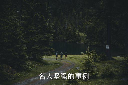 名人堅強的事例