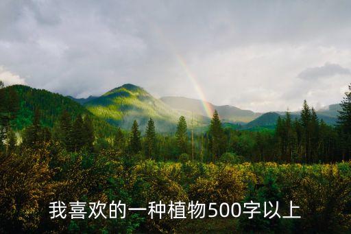 我喜歡的一種植物500字以上