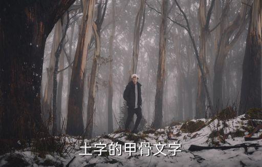 土字的甲骨文字