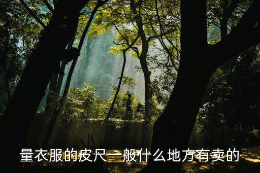 量衣服的皮尺一般什么地方有賣的