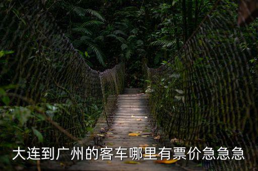 大連到廣州的客車哪里有票價急急急
