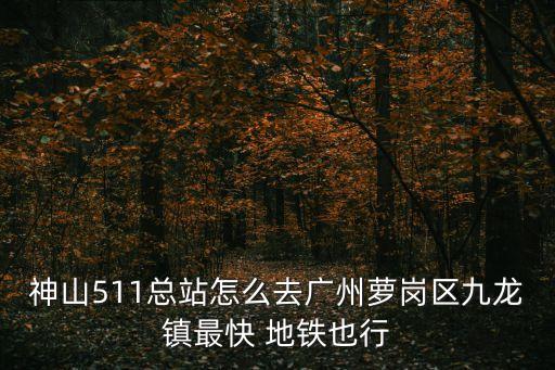 511從神山到廣州要多久，如何從神山511總站坐車到廣州白云山