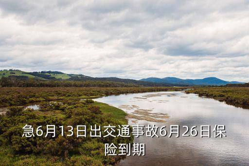 急6月13日出交通事故6月26日保險到期