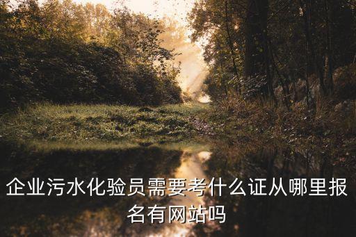 企業污水化驗員需要考什么證從哪里報名有網站嗎