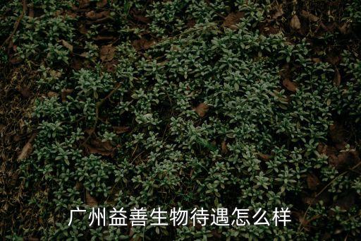 廣州益善生物待遇怎么樣