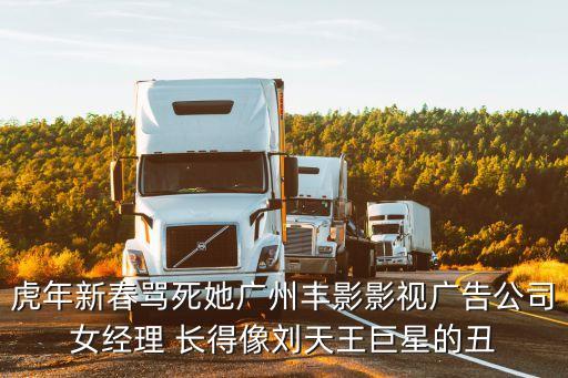 虎年新春罵死她廣州豐影影視廣告公司女經理 長得像劉天王巨星的丑