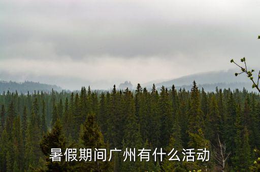 2017暑假廣州文化活動，暑假有什么有意義的活動廣州