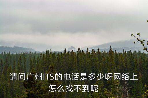 請(qǐng)問廣州ITS的電話是多少呀網(wǎng)絡(luò)上怎么找不到呢