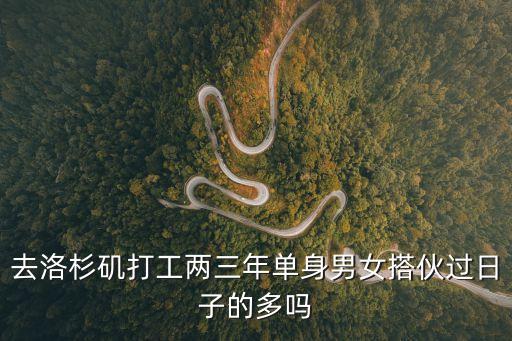 廣州打工合伙過日子的APP，去洛杉磯打工兩三年單身男女搭伙過日子的多嗎