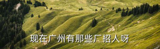 廣州有哪些光電廠招聘信息，現(xiàn)在廣州有那些廠招人呀