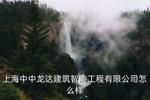 上海中中龍達建筑智能工程有限公司怎么樣