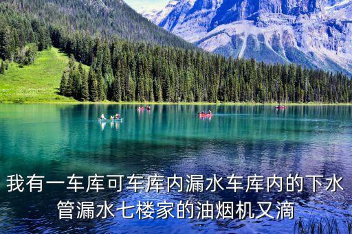 我有一車庫可車庫內漏水車庫內的下水管漏水七樓家的油煙機又滴