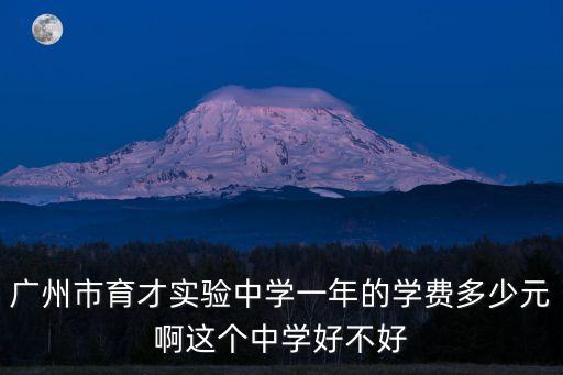 廣州市育才實(shí)驗(yàn)中學(xué)一年的學(xué)費(fèi)多少元啊這個(gè)中學(xué)好不好