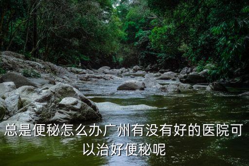 總是便秘怎么辦廣州有沒有好的醫院可以治好便秘呢