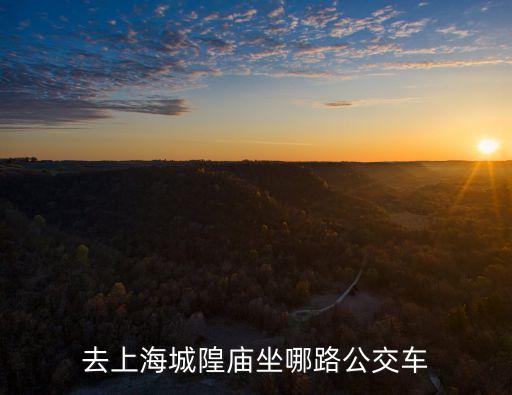 去上海城隍廟坐哪路公交車